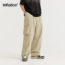 INFLATION Soft Touch Straight Leg Cargo Trousers - INFLATION