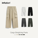 INFLATION Soft Touch Straight Leg Cargo Trousers - INFLATION