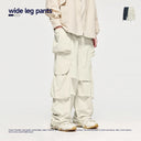 INFLATION Streetwear Multi-pockets Cargo Pants Men Hip Hop Wide Leg Pants - INFLATION