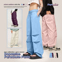 INFLATION Trendy Elastic Waist Hip Hop Cargo Pants - INFLATION