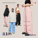 INFLATION Trendy Elastic Waist Hip Hop Cargo Pants - INFLATION