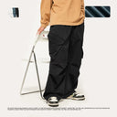 INFLATION Streetwear Pleated Cargo Parachute Pants - INFLATION