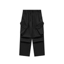 INFLATION Streetwear Pleated Cargo Parachute Pants - INFLATION