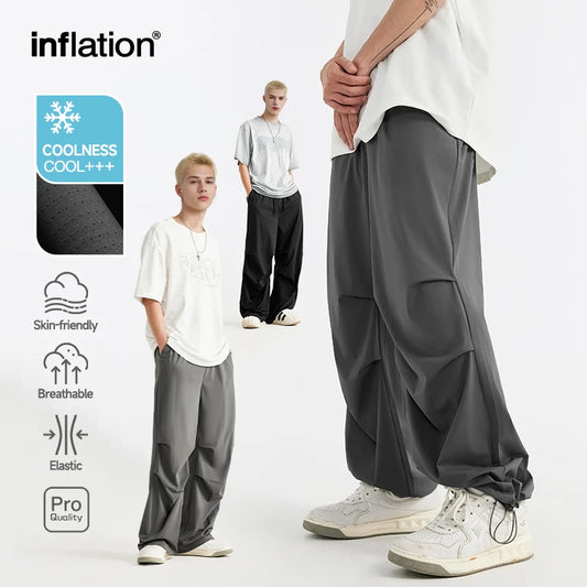 INFLATION Summer Breathable Parachute  Cool Feeling Outdoor  Pants