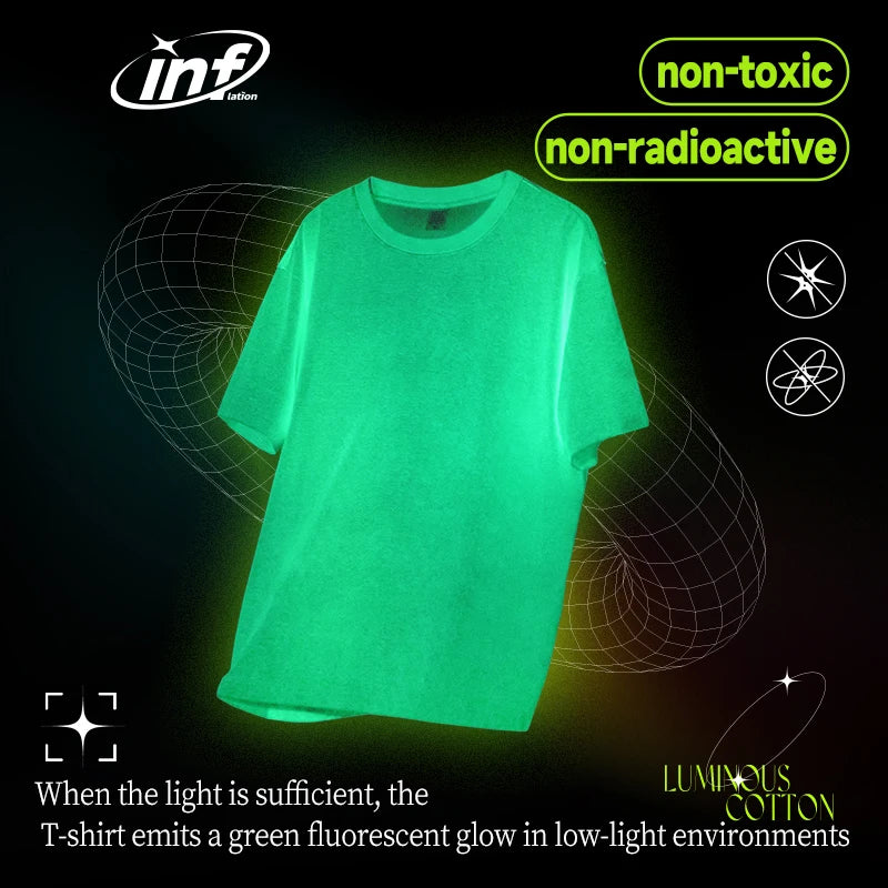 INFLATION Streetwear Glow-in-dark Luminous Tees - INFLATION