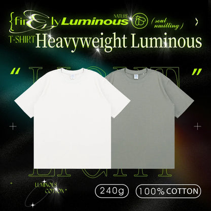 INFLATION Streetwear Glow-in-dark Luminous Tees - INFLATION