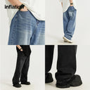 INFLLATION Retro Washed Denim Pants Men Classic Jeans Trousers - INFLATION