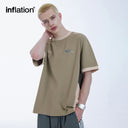 INFLATION Technical Fabric Retro Color Block T-Shirt