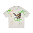 INFLATION Full-Print Graffiti T-Shirts Streetwear