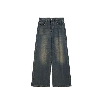 INFLATION Eco-friendly Washed Straight-leg Jeans