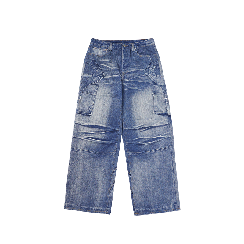 INFLATION 3D Printed Denim Pants