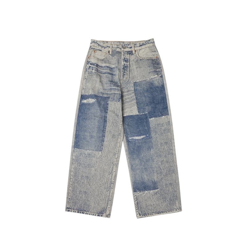 INFLATION Distressed effect Baggy Jeans