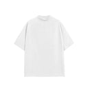 INFLATION Streetwear Heavyweight Mock Neck Oversized Cotton Tshirts - INFLATION