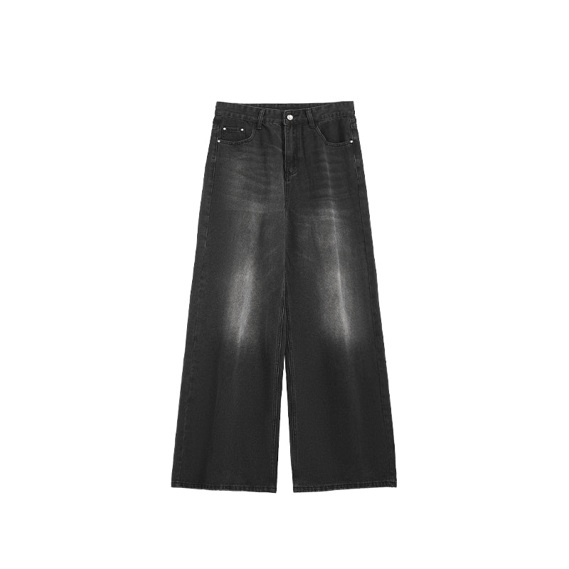 INFLATION Eco-friendly Washed Straight-leg Jeans