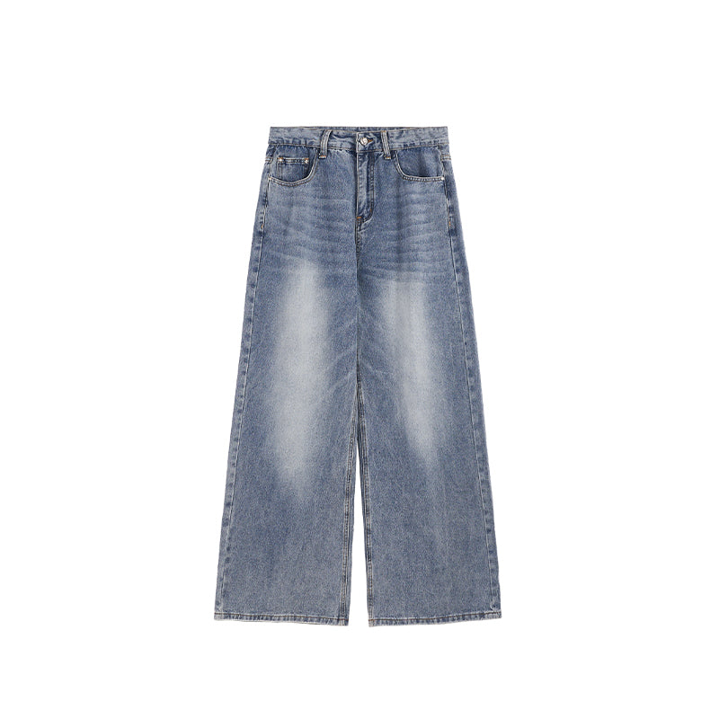 INFLATION Eco-friendly Washed Straight-leg Jeans