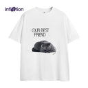 INFLATION Blue Cat Graphic Tees