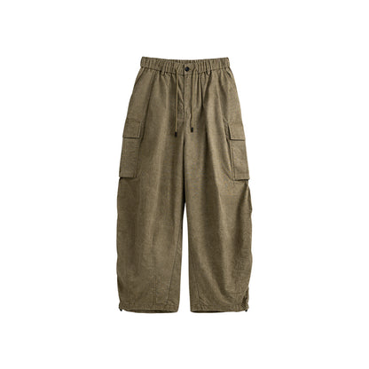 INFALTION Check Wide-Leg Cargo Pants