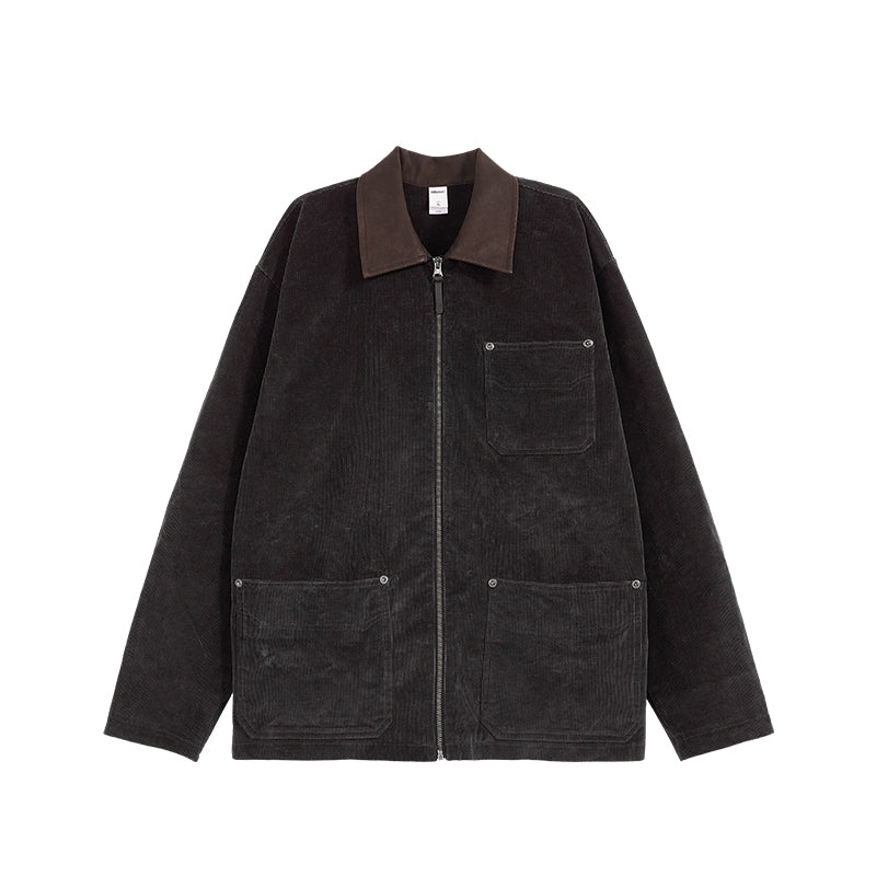 INFLATION Corduroy Rivet Cargo Jacket