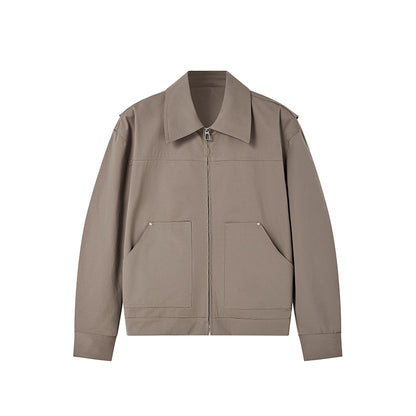 INFLATION Designer Rivet Cropped Cargo Jacket