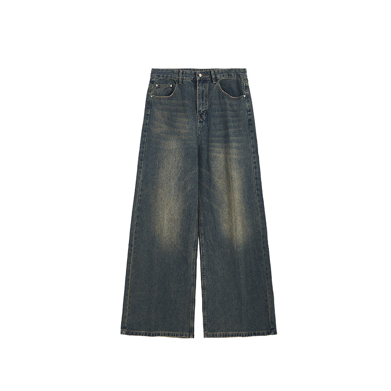 INFLATION Eco-friendly Washed Straight-leg Jeans