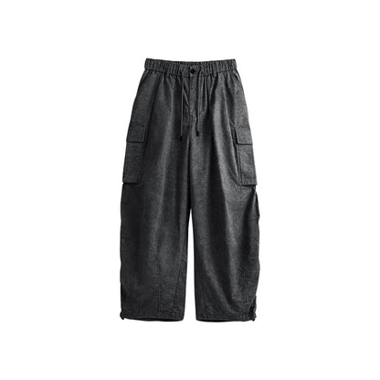 INFALTION Check Wide-Leg Cargo Pants