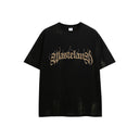 INFLATION Textured Printed Oversize Streetwear T-shirts - INFLATION