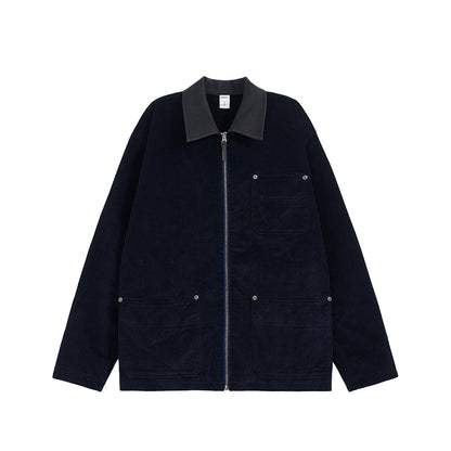 INFLATION Corduroy Rivet Cargo Jacket