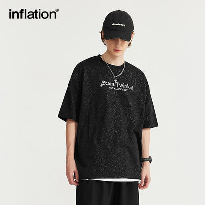 INFLATION High Street Foil-printed Shiny T-shirts - INFLATION