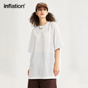 INFLATION Mesh Breathable Mens t-shirt Streetwear - INFLATION