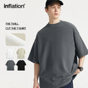 INFLATION Designer Twill Fabric Minimalism Blank T-shirts - INFLATION