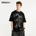 INFLATION Graffiti Jet Printing T-shirts Men - INFLATION