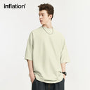 INFLATION Designer Twill Fabric Minimalism Blank T-shirts - INFLATION