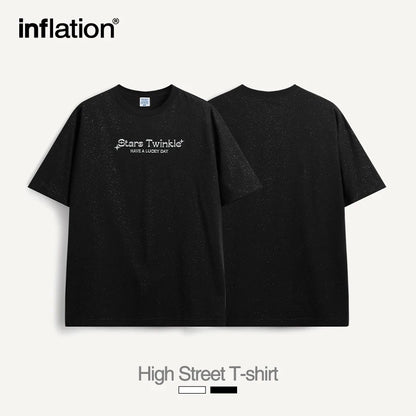 INFLATION High Street Foil-printed Shiny T-shirts - INFLATION