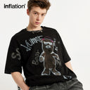 INFLATION Graffiti Jet Printing T-shirts Men - INFLATION