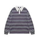 INFLATION Cityboy Striped Oversized Rugby Tees - INFLATION