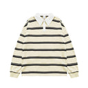 INFLATION Cityboy Striped Oversized Rugby Tees - INFLATION