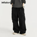 INFLATION Minimalism Washed Wide Leg Cargo Pants Unisex - INFLATION